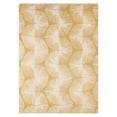 thumbnail image 1 of NICOLE MILLER NEW YORK Kendall Slinky Geo Handcrafted Area Rug, 100% Wool Rug, Gold, 5'x7’, 1 of 10