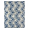 thumbnail image 1 of NICOLE MILLER NEW YORK Kendall Slinky Geo Handcrafted Area Rug, 100% Wool Rug, Navy Blue, 8'x10', 1 of 9