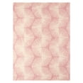 thumbnail image 1 of NICOLE MILLER NEW YORK Kendall Slinky Geo Handcrafted Area Rug, 100% Wool Rug, Rose, 8'x10', 1 of 9
