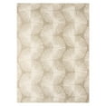 thumbnail image 1 of NICOLE MILLER NEW YORK Kendall Slinky Geo Handcrafted Area Rug, 100% Wool Rug, Taupe, 3'x5', 1 of 9
