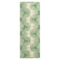 thumbnail image 1 of NICOLE MILLER NEW YORK Kendall Slinky Geo Handcrafted Runner Area Rug, 100% Wool Rug, Green, 2'5"x7", 1 of 9