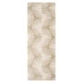 thumbnail image 1 of NICOLE MILLER NEW YORK Kendall Slinky Geo Handcrafted Runner Area Rug, 100% Wool Rug, Taupe, 2'5"x7", 1 of 9