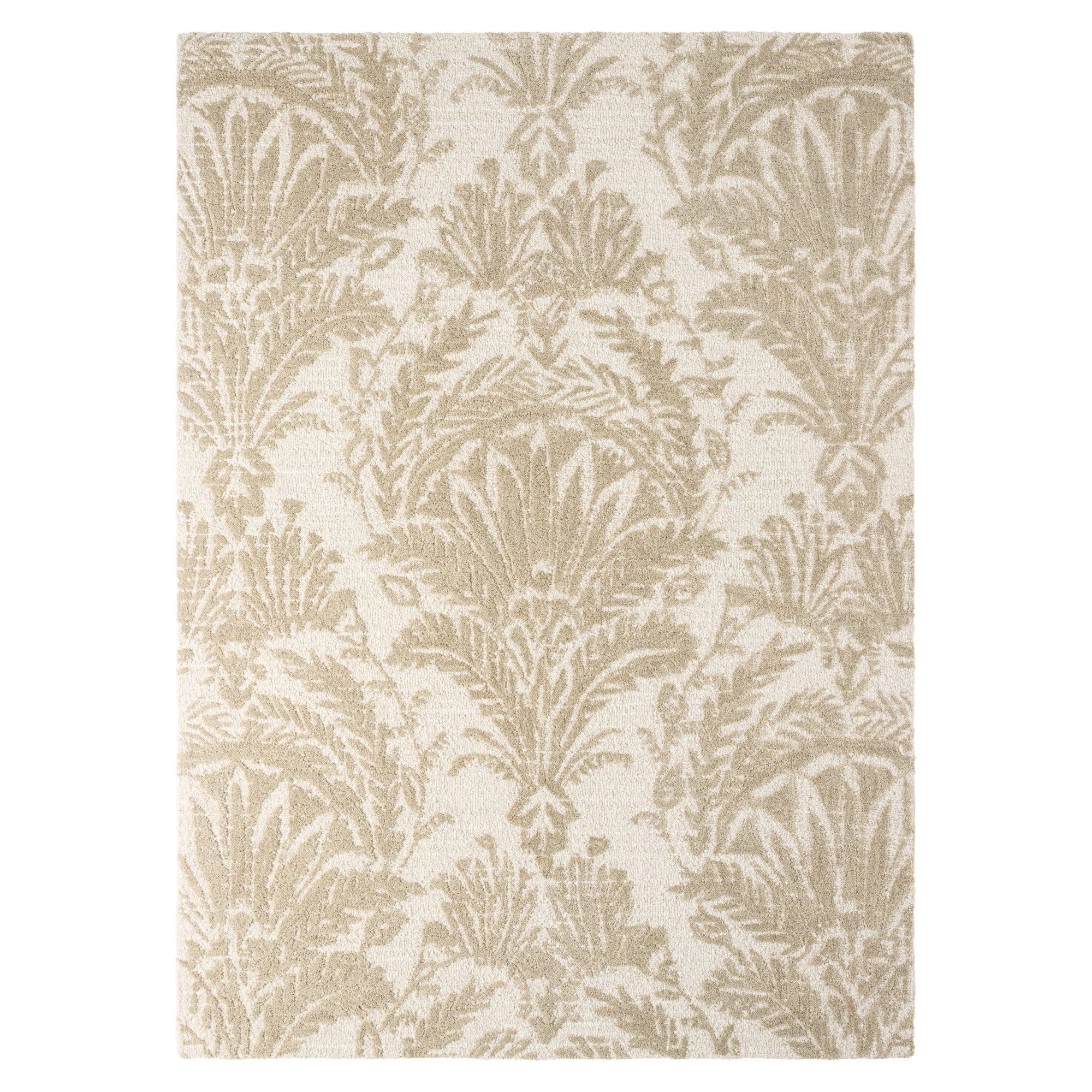 NICOLE MILLER Mod Damask Chambray Handcrafted Wool Area Rug - Walmart.com