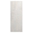 thumbnail image 1 of NICOLE MILLER NEW YORK Mod Weave Abstract Knotted Texture Handcrafted Runner Area Rug, 100% Wool Rug, Light Grey, 2'5"x7", 1 of 9