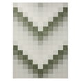 thumbnail image 1 of NICOLE MILLER NEW YORK Patio Country Ombre Chevron Indoor Outdoor Area Rug, UV Fade Resistant, Low Pile, Green/Cream, 6'6"x9'2", 1 of 10