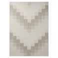 thumbnail image 1 of NICOLE MILLER NEW YORK Patio Country Ombre Chevron Indoor Outdoor Area Rug, UV Fade Resistant, Low Pile, Grey/Cream, 6'6"x9'2", 1 of 10
