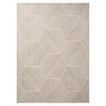 thumbnail image 1 of NICOLE MILLER NEW YORK Patio Country Ombre Geo Indoor Outdoor Area Rug, UV Fade Resistant, Low Pile, Beige/Cream, 3'11"x5'2", 1 of 10