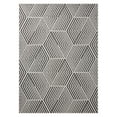 thumbnail image 1 of NICOLE MILLER NEW YORK Patio Country Ombre Geo Indoor Outdoor Area Rug, UV Fade Resistant, Low Pile, Black/Cream, 7'9"x10'2", 1 of 10