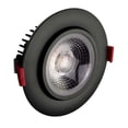 thumbnail image 1 of Nicor Lighting DGD411203KRDBK 4 in. Black LED Gimbal Recessed Downlight - 3000K, 1 of 12