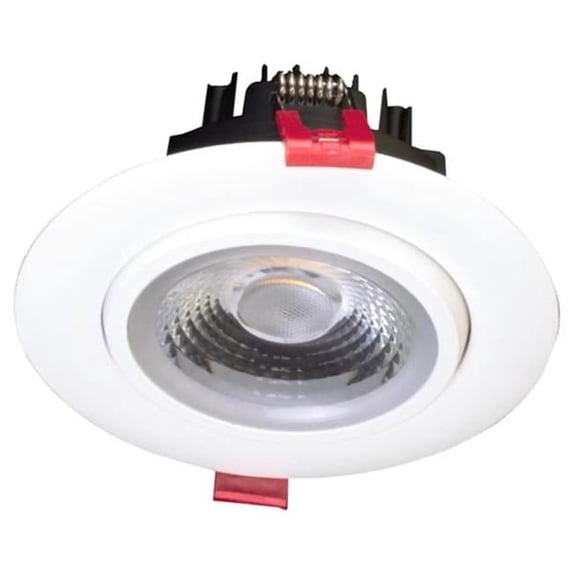 NICOR 4-inch LED Gimbal Recessed Downlight in White, 4000K