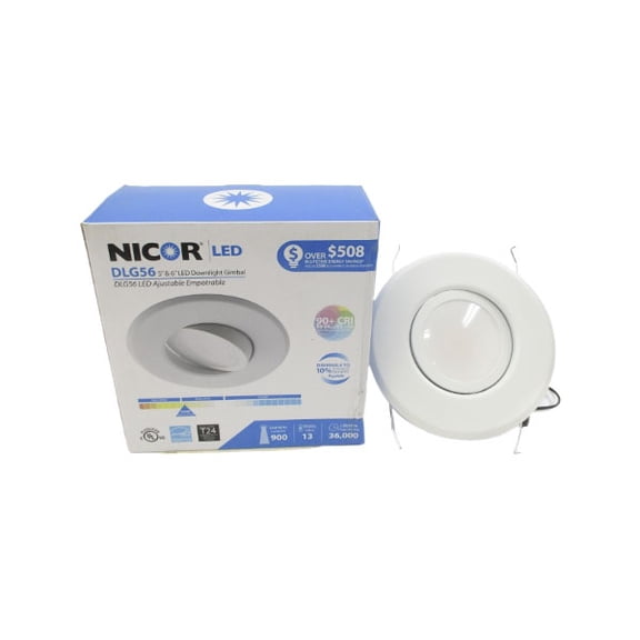 NICOR LIGHTING DLG56-10-120-3K-WH 120V 0.115A NSMP