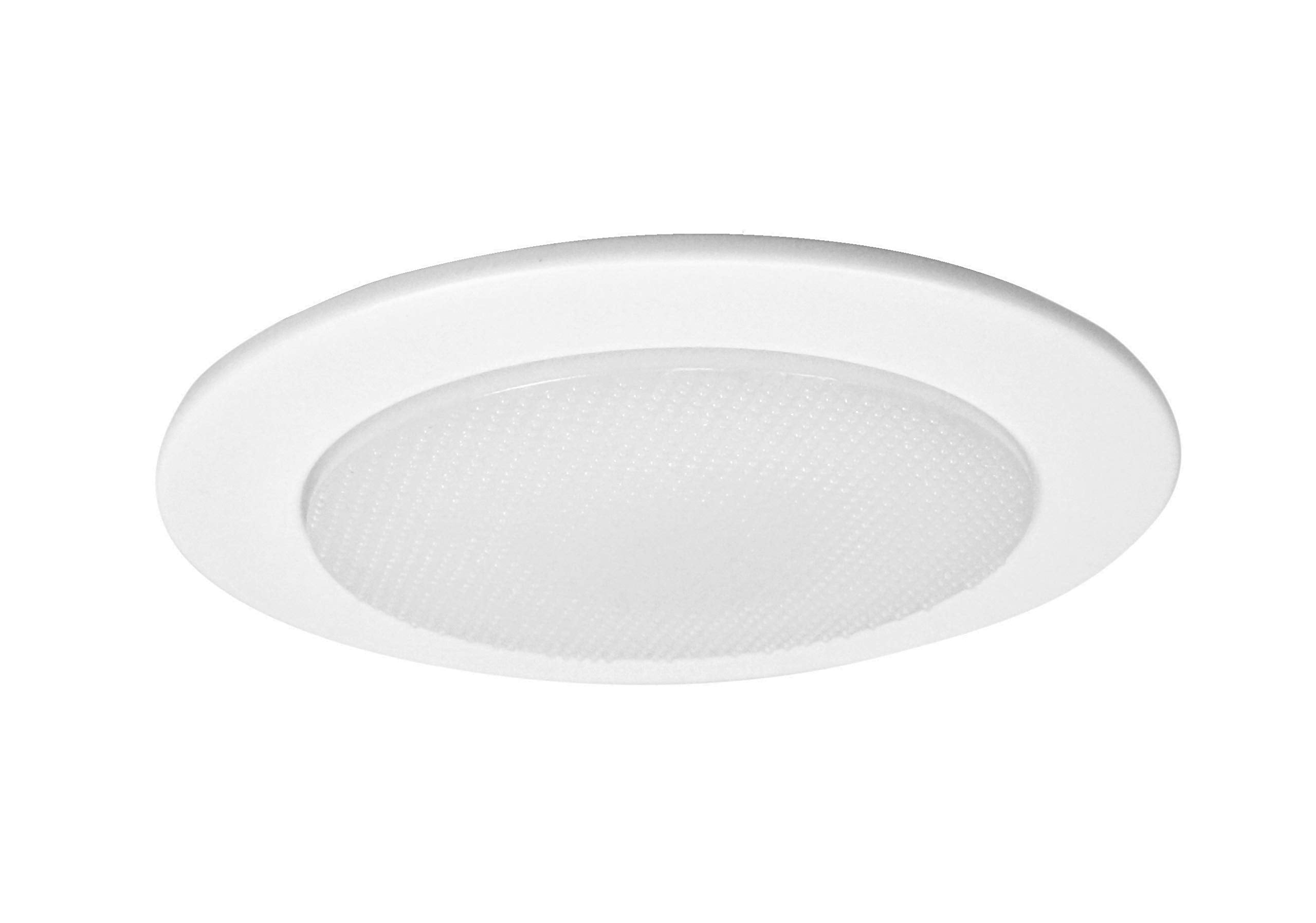 5'' White Satin Glass Recessed Shower Trim Kit