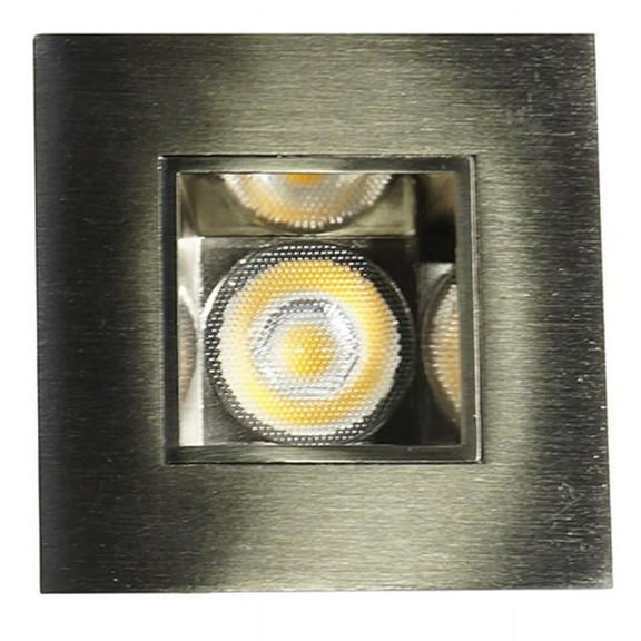 Nicor Lighting DQR2-10-120-3K-NK 2 in. Square LED Downlight, Nickel - 3000K
