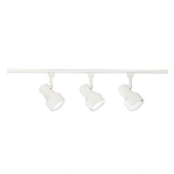 Nicor Lighting 10997WH 3 Light 4 Ft. White Track Pack