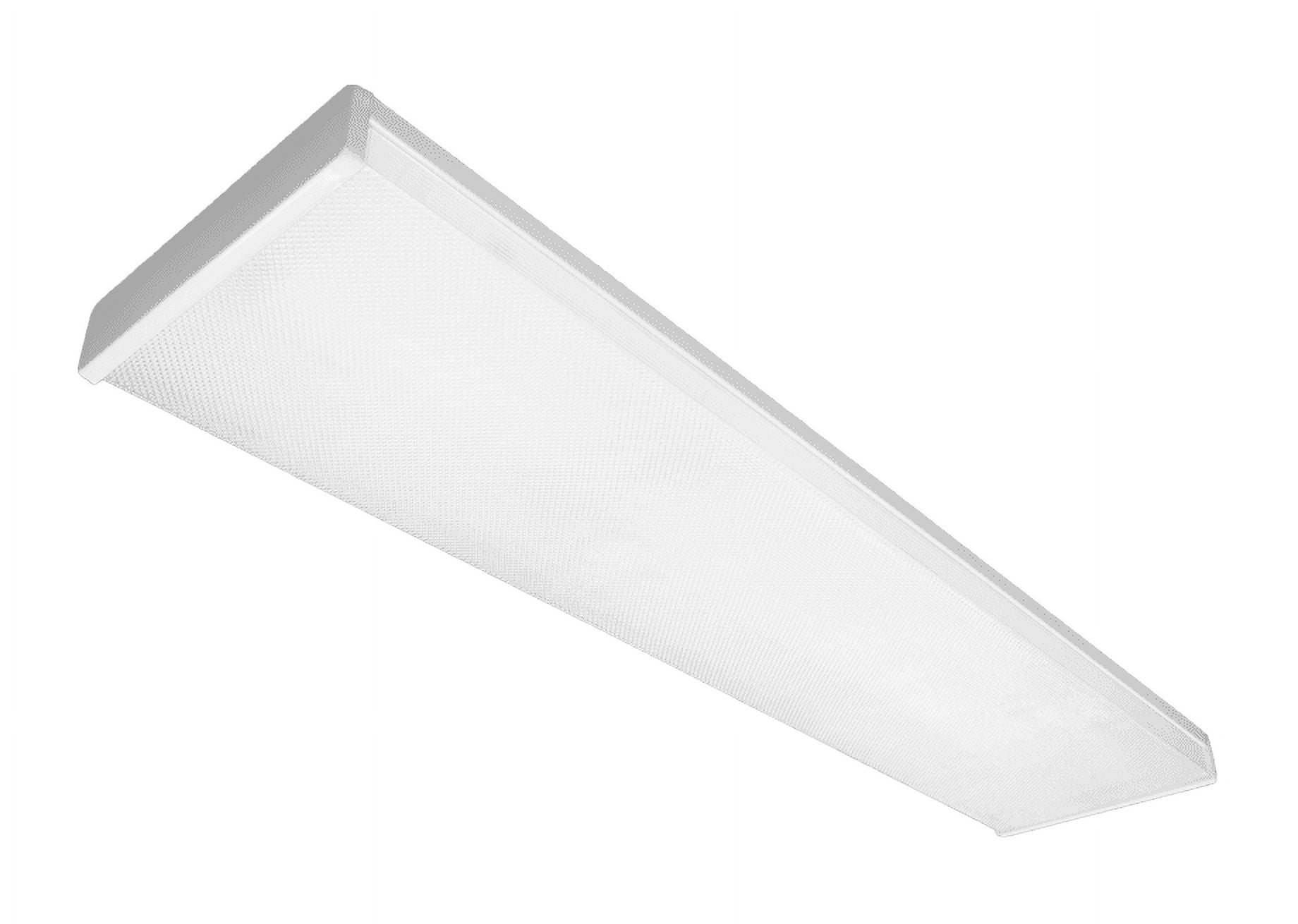NICOR 4 Ft. Dimmable LED Wraparound with Prismatic Acrylic Lens in 4000K