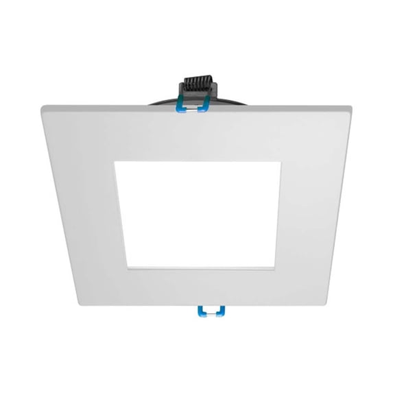 Nicor Lighting DLE421205KSQWH 610 Lumens LED Recessed Can Square Downlight - White
