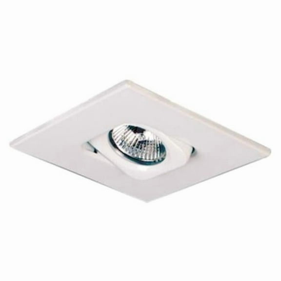 Nicor Lighting 14023WH 4 in. Light Fixture Square Downlight Trim - White