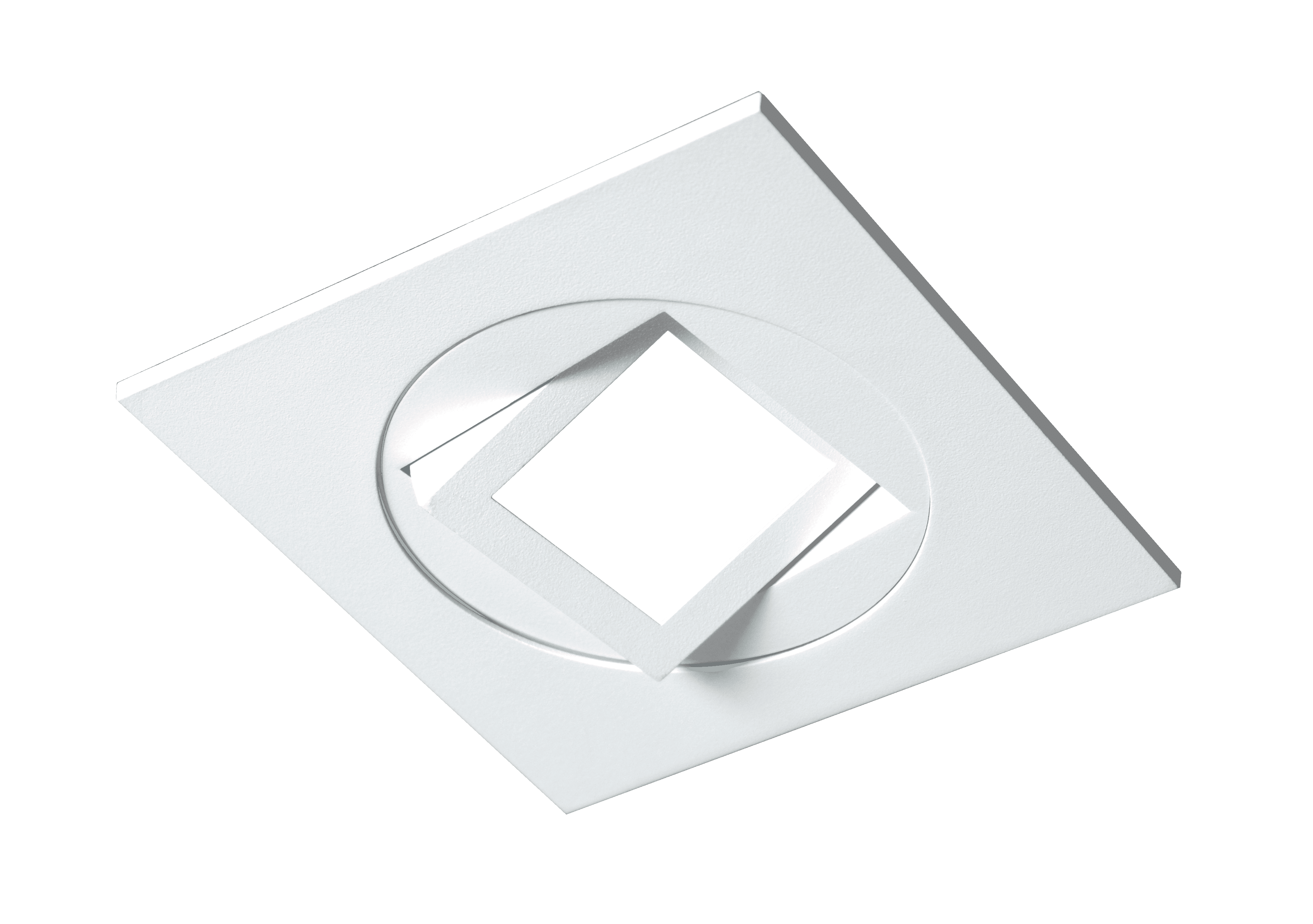 NICOR Lighting 4 inch White Square Multi-Adjustable Recessed LED Downlight, 2700K (DQR4MA11202KWH)