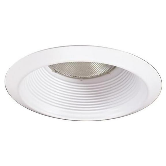 Nicor Lighting 15512WH 5 in. Baffle Light Fixture Round Downlight Trim - White