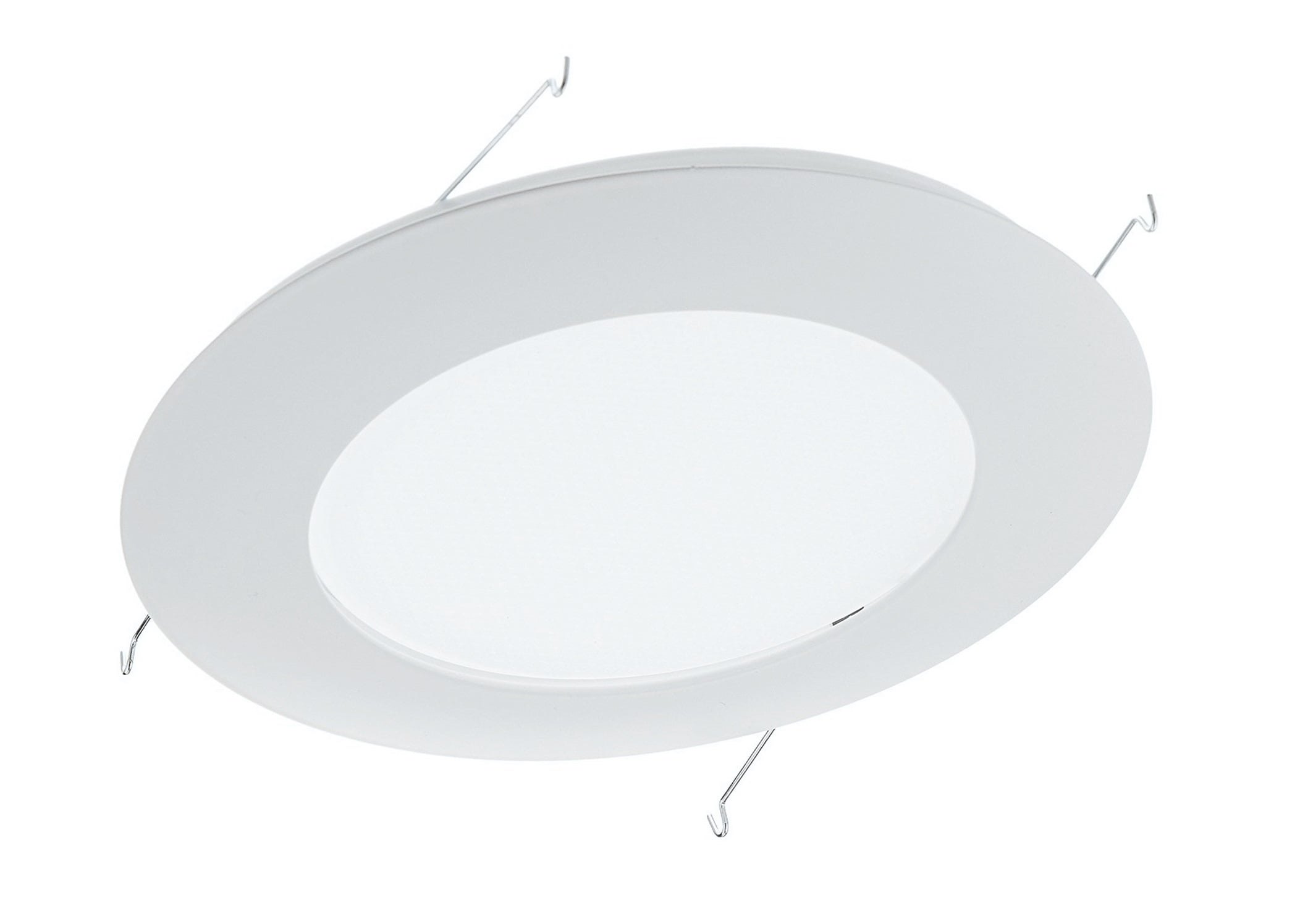 6'' White Glass Recessed Shower Trim
