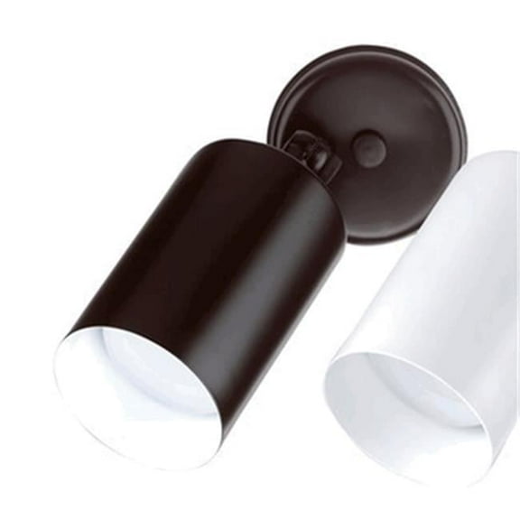 NICOR Lighting 75-Watt Cylindrical Adjustable Bullet Light, Black (11711)