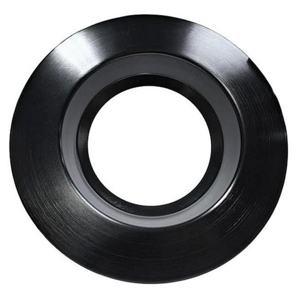 Nicor Lighting DCR-CLR-56-TR-BK 6 in. Light Fixture Round Downlight Trim - Black