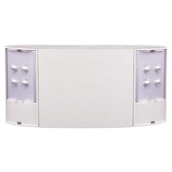 Nicor Lighting EML410UNVWH 158 Lumens LED Emergency Light with Remote - White