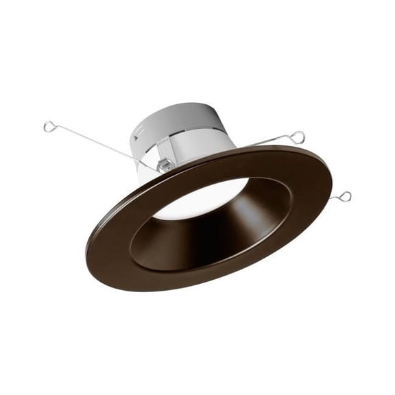 NICOR Lighting DLR56612120SOB DLR56(v6) 5/6-inch Oil-Rubbed Bronze 1200 Lumen Selectable Recessed LED Downlight