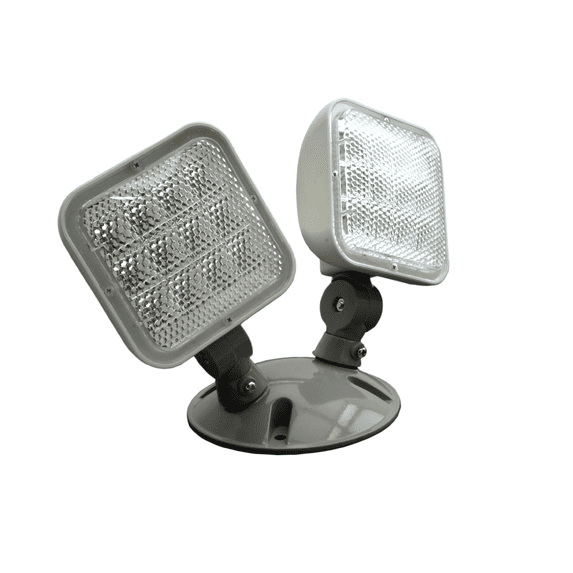 nicor lighting wet location remote dual head fixture led emergency light