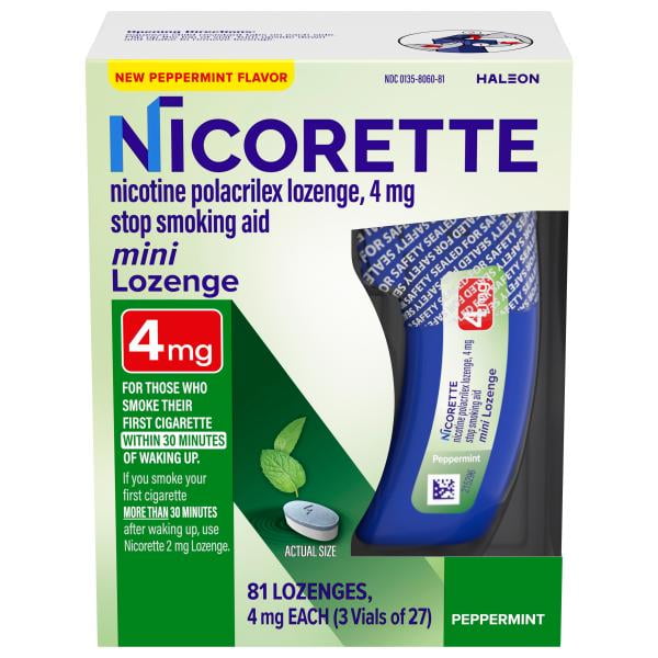 NICORETTE MINI LOZENGE 4MG 3X27 (MINT)