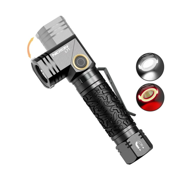 NICRON L71 Flashlight, 1800 High Lumens Super Bright Rechargeable Flashlight for Outdoor Camping Emergency