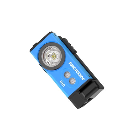 NICRON D10 Rechargeable Mini Headlamp, 500 Lumens Magnetic RGB & UV Flexible Work Light, IP54 Waterproof, 5 Colors Lighting for Camping, Repairing, and Outdoor Emergency