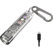 NICRON K11 v2.0 Rechargeable Multi-Color Keychain Light, 400LM/74m, White/Warm/UV/RGB Modes, IPX4, 16g, Camping EDC