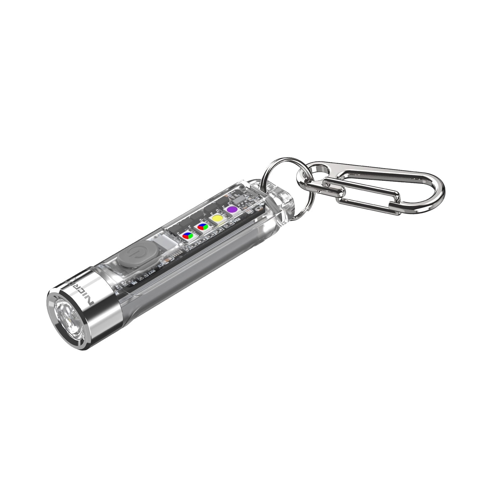 K11 v2.0 Rechargeable Multi-Color Keychain Light, 400LM/74m, White/Warm/UV/RGB Modes, IPX4, 16g, Camping EDC