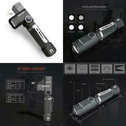 Mini 90 Degree NICRON N7 600 Lumens Tactical Waterproof Led 4 Modes Flashlight Battery not included