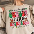 thumbnail image 1 of NICU Christmas Nurse Sweatshirt, Caring for Reindeer Holiday Shirt, Cute NICU Crewneck, Nursing Student Gift, 1 of 5