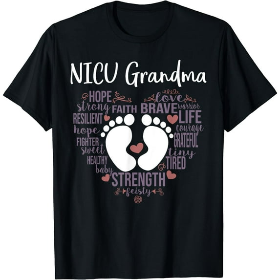 "NICU Grandma" Preemie or NICU Grandma Shirt T-Shirt