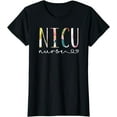 thumbnail image 1 of NICU Nurse ICU Cute Floral Design NICU Nursing T-Shirt, 1 of 3