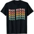 thumbnail image 1 of NICU Nurse ICU Neonatal Retro Nursing Team Tiny Humans Tee T-Shirt, 1 of 2