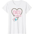 thumbnail image 1 of NICU Nurse Nursing Neonatal Leopard Pattern Design T-Shirt, 1 of 3