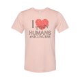thumbnail image 1 of "NICU Nurse Shirt, I Love Tiny Humans, Nurse Shirt, Soft Bella Canvas, Womens Nurse Shirt, NICU Nurse Gift, Nursing, Nurse, Gift For Nurse, Peach, LARGE", 1 of 1