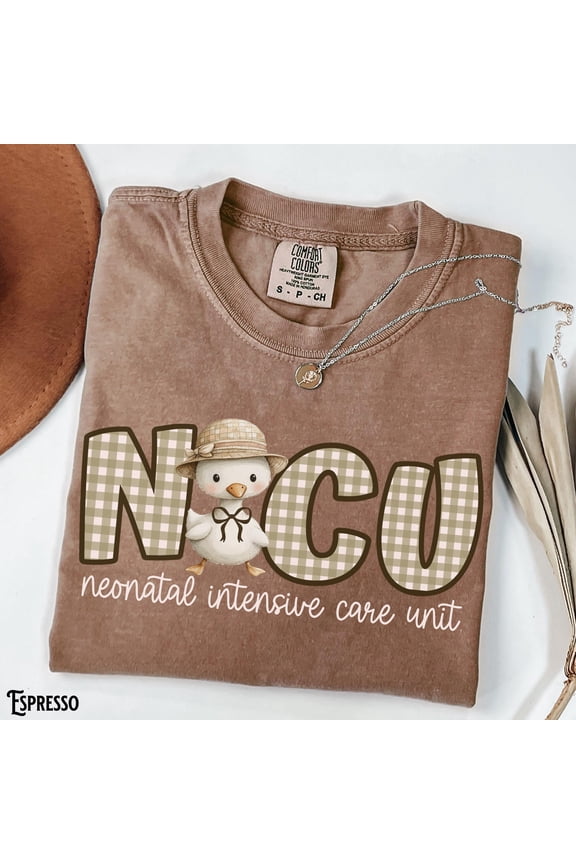 NICU Nurse Shirt Neonatal Intensive Care Unit Tee RN Doctor Crew Goose Neonatal ICU Gradua
