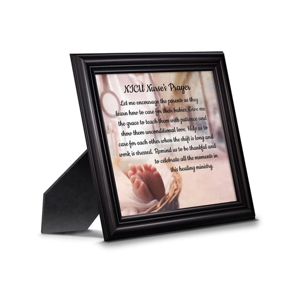 NICU Nurses Prayer, Nurse Appreciation Gifts, Infant Caregiver, Religious Picture Frame, 8723B