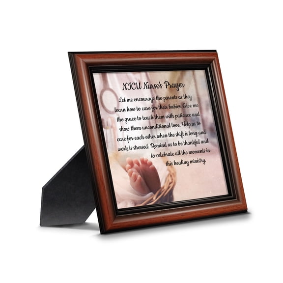 NICU Nurses Prayer, Nurse Appreciation Gifts, Infant Caregiver, Religious Picture Frame, 8723W