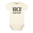 thumbnail image 1 of NICU Warrior Baby Bodysuit, Newborn Outfit, Baby Clothes, Gift&nbsp;for&nbsp;Children 0-3m Natural, 1 of 1