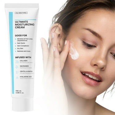 NIDA Youthful Moisturizing Cream | Centella Asiatica, Niacinamide, Hyaluronic Acid, Collagen | Wrinkles, Fine Lines, Dark Spots, Dry Skin, Redness | 3.38 fl. oz., 100ml