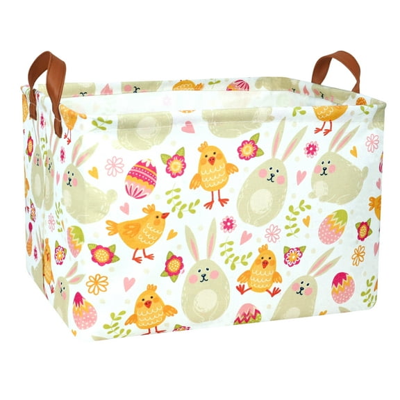 NIETEIN Easter Basket Large Personalized Rabbit Design for Kids