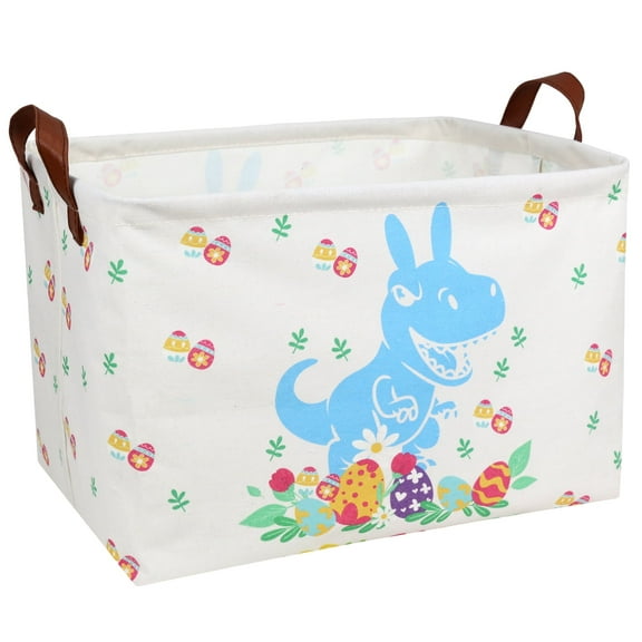 NIETEIN Easter Basket Large Personalized Dinosaur Design for Kids