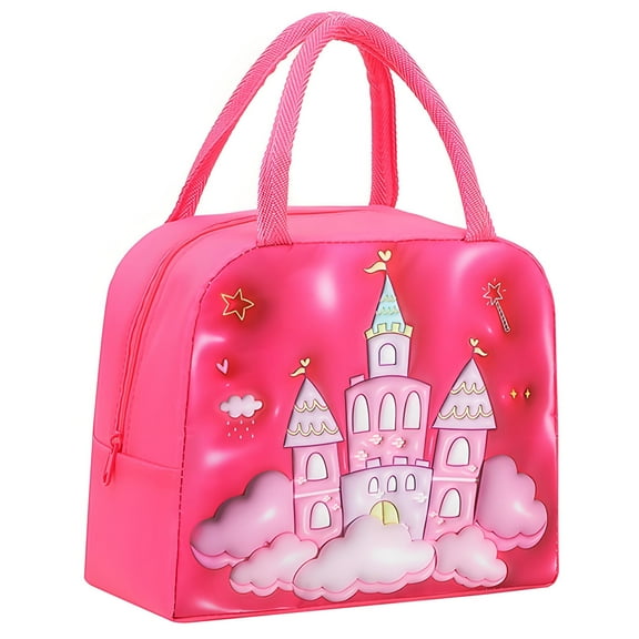 NIETEIN Lunch Bag Box Insulated Cooler Portable Reusable (Castle)