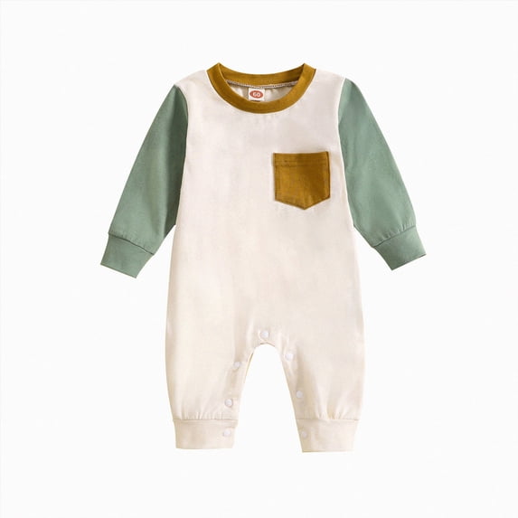 NIEWTR 0 3 6 9 12 18 24 Months Infant Girls Romper Knit Long Sleeve Crewneck Solid Everyday Romper Fall Winter Clothes(A-Green,6-12 Months)